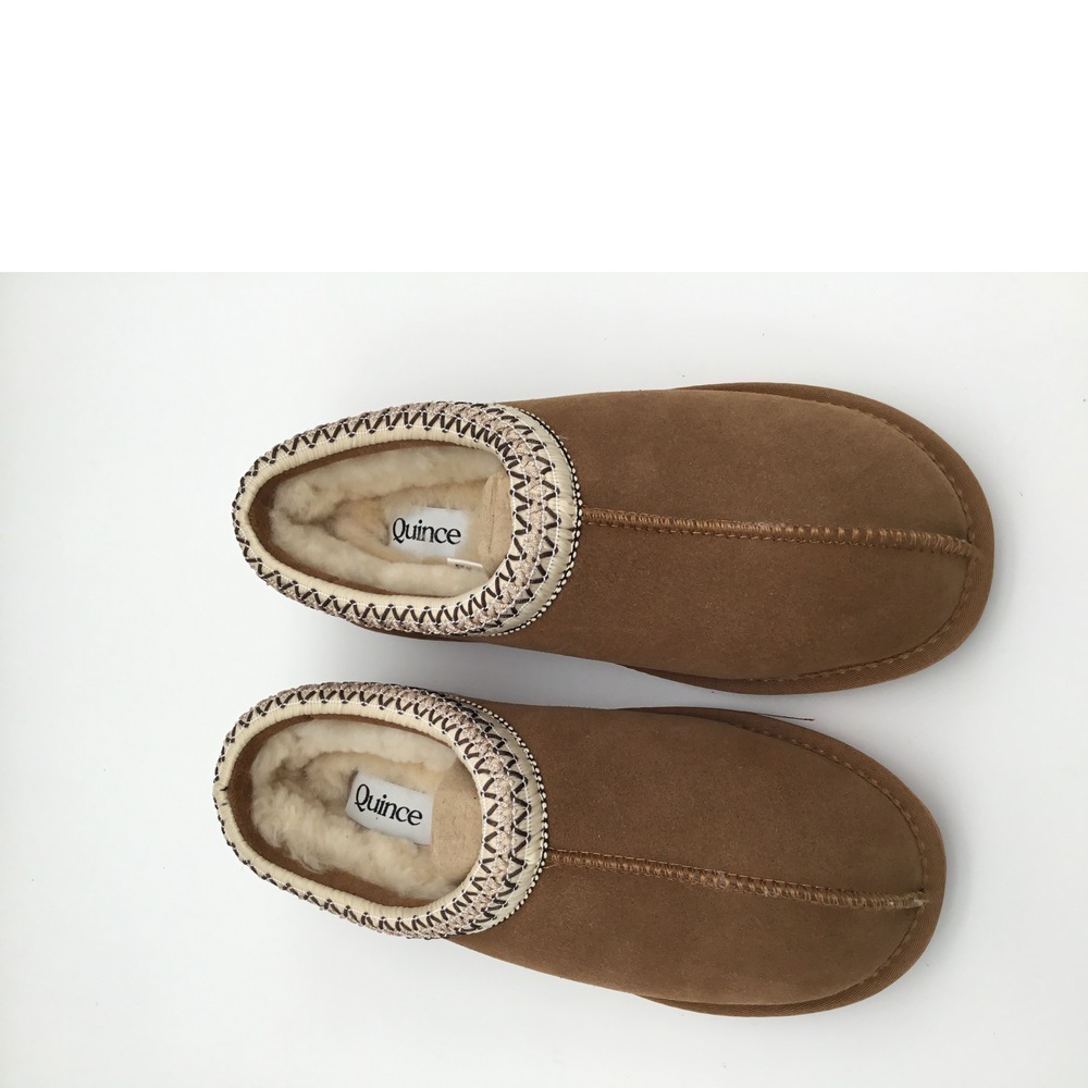 Quince Women's Australian Shearling Clog Slipper Pecan 7 NEW